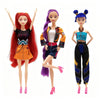 BURHAIR 3Pcs Demon Hunters Toys Action Dolls Set, 11.5-inch Poseable Dolls with Movable Joints, Collectible Model Toys for Fans and Kids Game Gift
