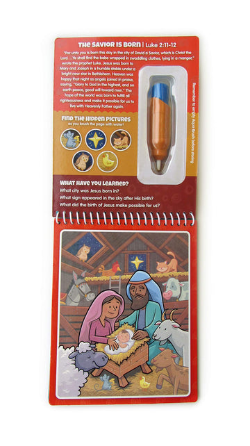 KangaToys Water Reveal Coloring Scripture Book for Kids Ages 3+. New Testament Bible Stories: Preschool, Elementary, Primary, Christian, Religion