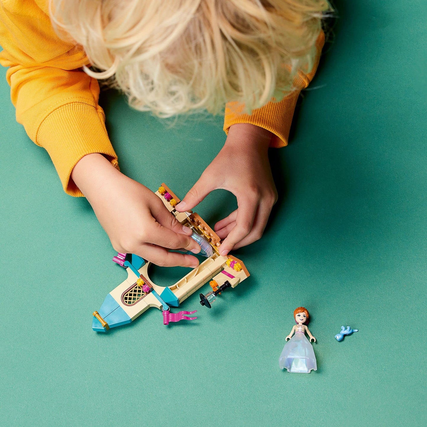 LEGO Disney Frozen 2 Anna’s Castle Courtyard Building Toy 43198 Princess Toy Set with Diamond Dress Set and Disney Frozen Mini-Doll Figure, Disney
