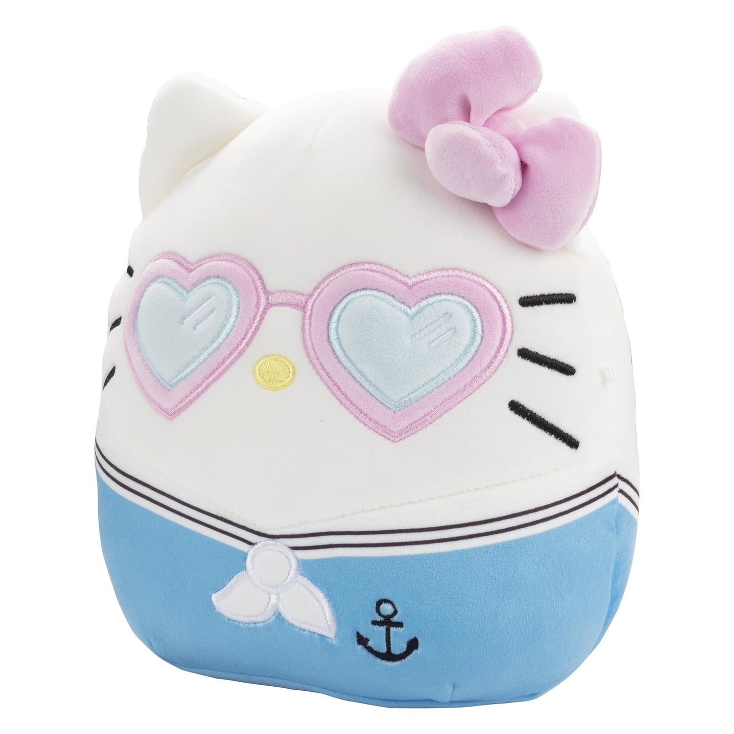 Squishmallows Original 8-Inch Hello Kitty Heart Glasses Plush - Official Jazwares Sanrio Plush - Collectible Soft Squishy Stuffed Animal Toy - Gift