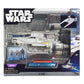 Jazwares Star Wars Micro Galaxy Squadron U-Wing Starfighter - 12-Inch Vehicle with Foldout Wings, Troop Bay, Sniper Gun, and Three 1-Inch Micro Figure