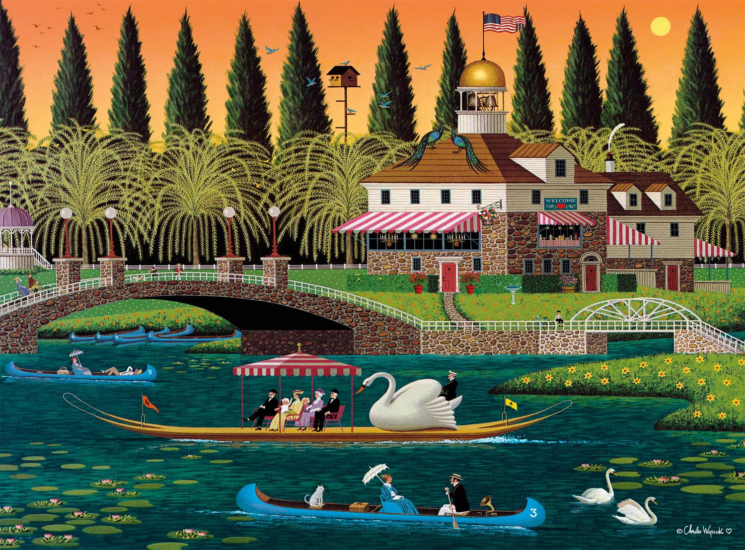 Buffalo Games - Charles Wysocki Pleasant - 1000 Piece Puzzle for Adults