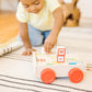 Melissa & Doug Classic ABC Wooden Block Cart Educational Toy with 30 1-Inch Solid Wood Blocks, Multicolor