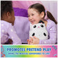 Gabby’s Dollhouse Official Pandy Paws 8-Inch Squishy Plush Toy for Ages 1+