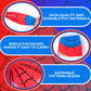 12 Pack Spider Theme Beach Ball - 9.84" Bulk Inflatable Beach Balls for Summer Water Games Pool Games, Blue and Red Spider Web Birthday Party