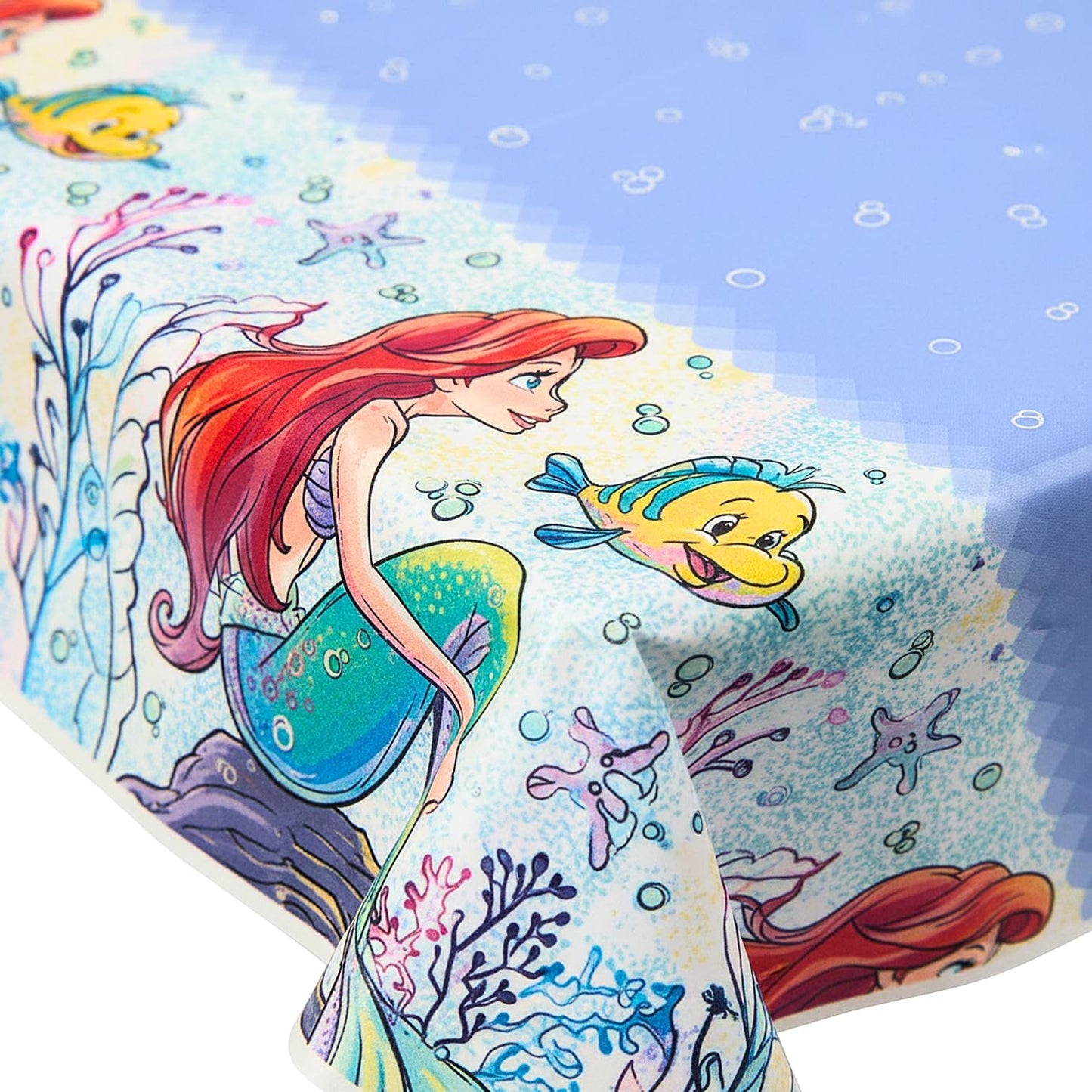 Fun Express - The Little Mermaid Tablecloth for Birthday - Party Supplies - Licensed Tableware - Misc Licensed Tableware - Birthday - 1 Piece