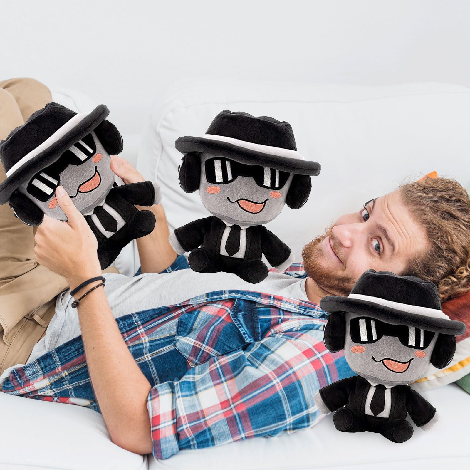 lsiqjhg 8 Inch Cartoon Game Plush Stuffed Figure Pillow for Room Decor for Video Game Fans