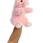 Aurora® Interactive Hand Puppet Pinky The Pig™ Stuffed Animal - Storytelling Adventures - Playful Learning - Pink 9.5 Inches