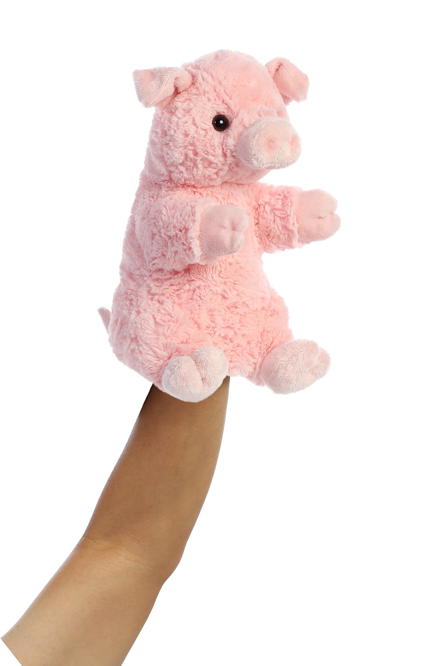 Aurora® Interactive Hand Puppet Pinky The Pig™ Stuffed Animal - Storytelling Adventures - Playful Learning - Pink 9.5 Inches