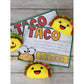Fun Express Taco Plush Set of 12 - Cute Small Stuffed Animals Food Plushies for Taco Party Decorations | Fiesta Party Favors & Mexican Toys for Kids