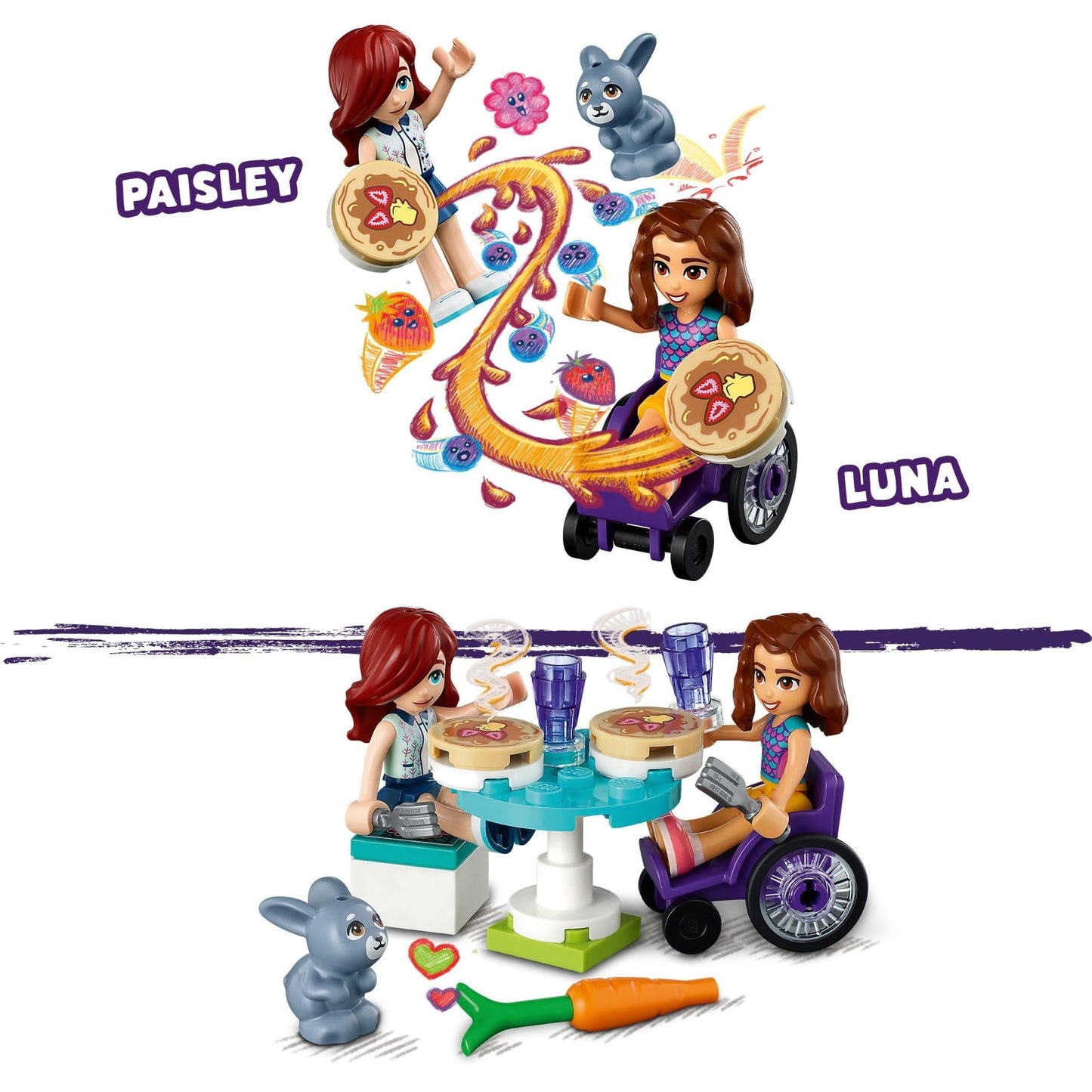 LEGO Friends Pancake Shop 41753 Building Toy Set, Pretend Creative Fun for Boys and Girls Ages 6+, with 2 Mini-Dolls and Accessories, Inspire