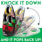 Franklin Sports Kids Football Target Toss Game with 3 Target Holes - 2 7.25" Footballs Included with Pump - 45" Tall