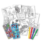Spidey and His Amazing Friends Stow & Go Activity Kit - 17-Piece Marvel Art Set with Stickers, Crayons, Coloring Pages & Carry Case - Kids Travel Kit