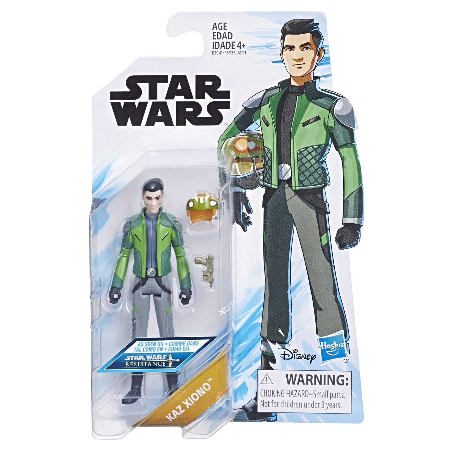 STAR WARS Resistance Animated Series 3.75-inch Kaz Xiono Figure E3941