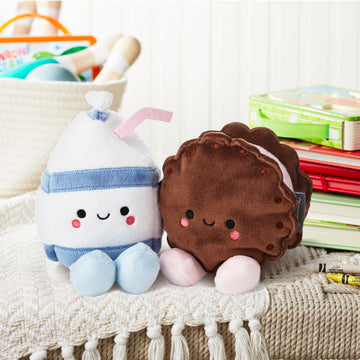 Hallmark Better Together Magnetic Plush (Milk and Cookie) 6" Stuffed Toys, Easter Gifts for Kids