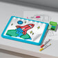 Discovery™ Glow Tracing Light-Up Art Tablet - Includes 10 Templates, 10 Blank Sheets, 6 Washable Markers| Writing Drawing Tablet for Kids| Craft Kit