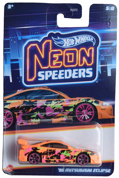Mattel Hot Wheels '95 Mitsubishi Eclipse, Neon Speeders 5/8