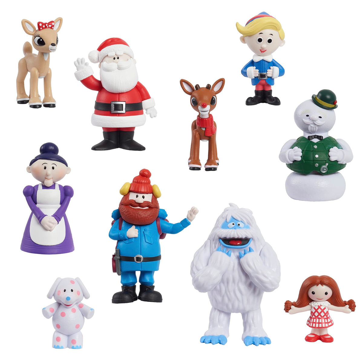 Just Play Rudolph The Red-Nosed Reindeer® Figure Set, 10-Piece Figure Set, Kids Toys for Ages 3 Up