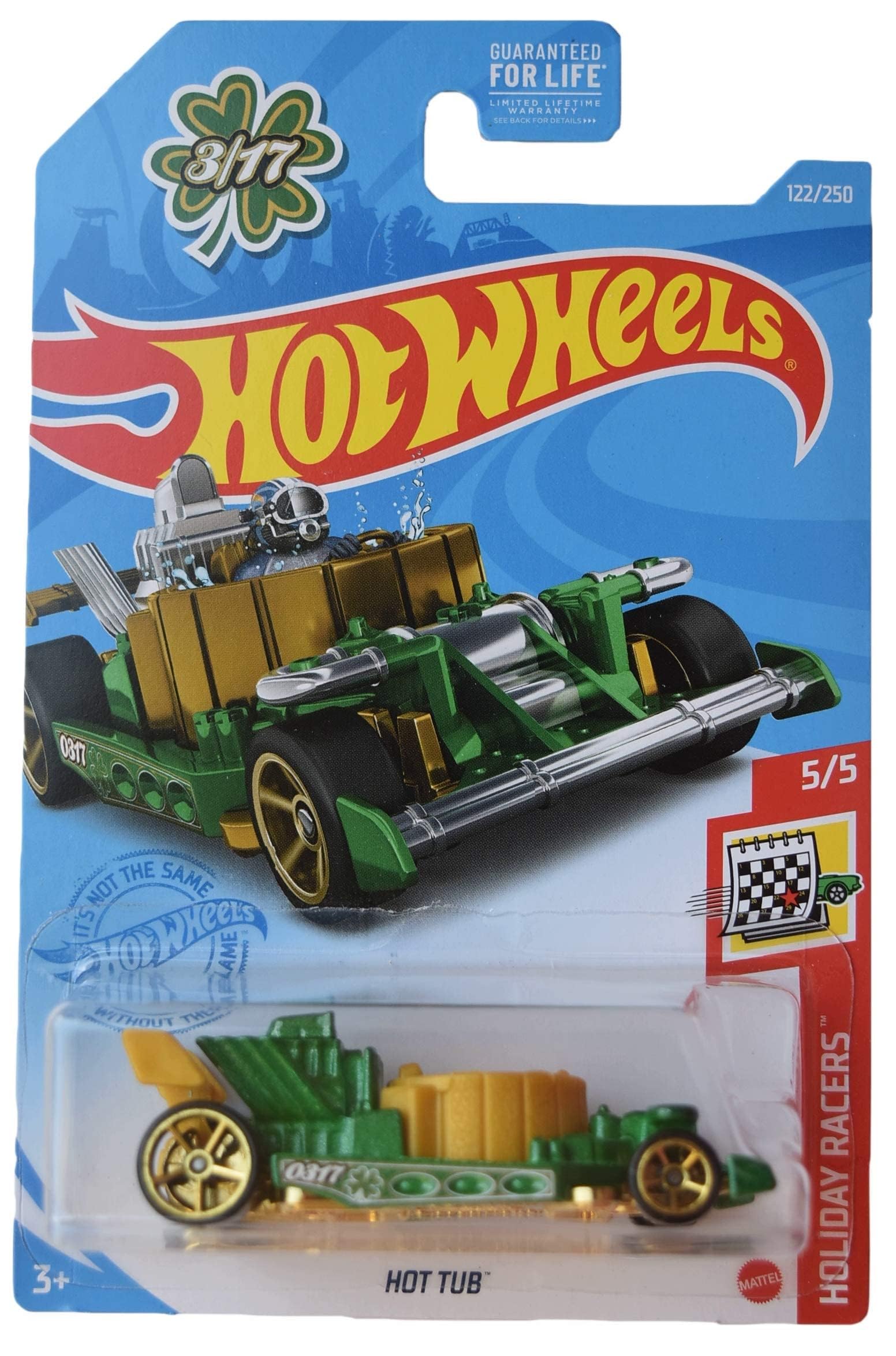 Hot Wheels Hot Tub, Holiday Racers 5/5 [Green/Gold] 122/250