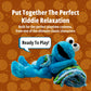 Baby Security Blanket - Sesame Street Cookie Monster 2-in-1 Stuffed Animal & Blanket - Soft Plush Baby Lovey for Boy & Girl - Cookie Monster Plush