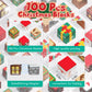 Timetome Magnetic Blocks, 100PCS Magnetic Building Block Cubes, STEM Montessori Sensory Toys for Kids Boys Girls Ages 3 4 5 6 7 8 9 10 (Christmas