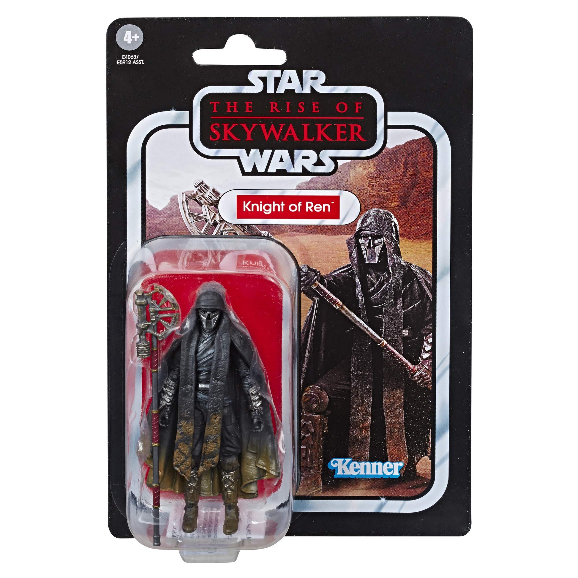 STAR WARS The Vintage Collection The Rise of Skywalker Knight of Ren (Long Axe) Toy, 3.75" Scale Figure, Kids Ages 4 & Up