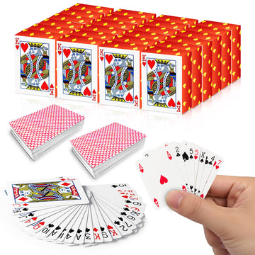 Gamie Pack of 20 Mini Playing Cards - Poker Mini Card Deck - Miniature 1.5 Inch Card Set - Small Casino Game Cards for Kids, and Adults - Great