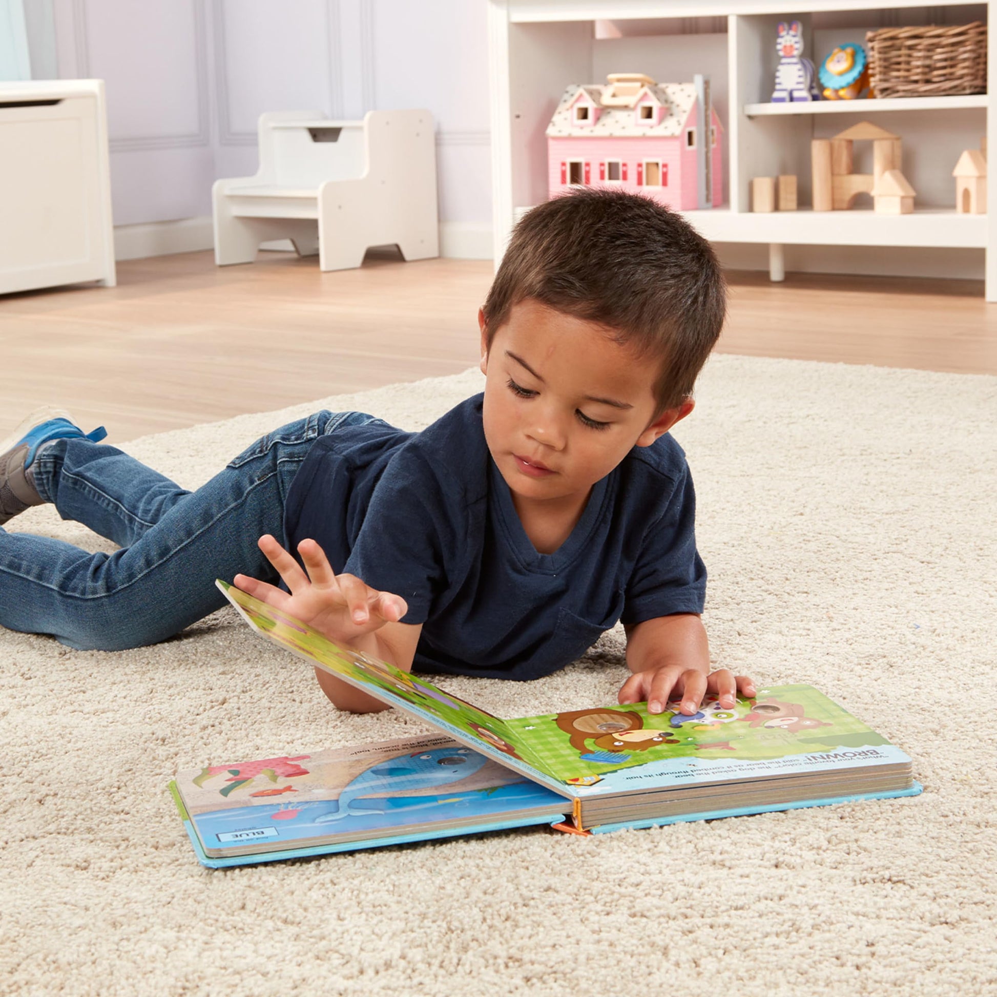 Melissa & Doug Poke-a-Dot! What’s Your Favorite Color? Interactive Children's Board Book with Buttons to Pop, Educational Sensory Toy for Toddlers &
