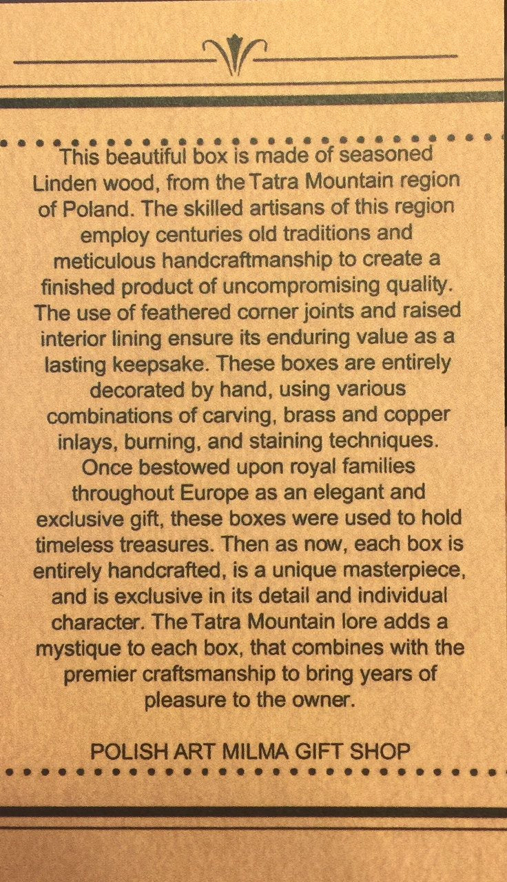 Celtic Secret Puzzle Wooden Box Handmade Linden Wood Keepsake Secret Trick Opening Lock Made in Poland