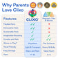 Clixo Sparkle Pack - 34-Piece Magnetic Building Set with Holographic Patterns | Create Necklaces, Bracelets & Headpieces | Flexible STEAM Toy for Kids