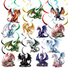Dragon Birthday Party Decorations - Dragon Party Supplies 12pcs Dragon Theme Birthday Decorations Dragon Party Hanging Swirls