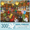 Bits and Pieces - 300 Large Piece Jigsaw Puzzle for Adults - Ice Cream's Good Old Days - 300 pc Small Town Store Jigsaw by Artist Joseph Burgess