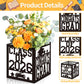 4 Pack 7x7x7.5 Inches Black and White Graduation Centerpiece Boxes with Laser-Cut 'Congrats Grad Class of 2026' Lettering, Perfect for Grad Party