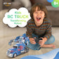 Family Smiles Kids Transforming Robot RC Truck Toys for Boys Ages 8-13 Years Remote Control Car Gift