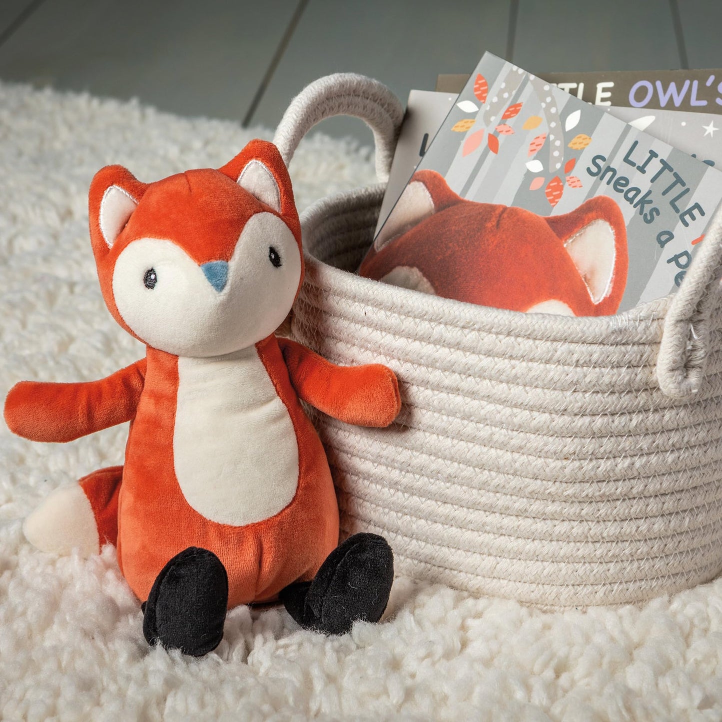 Mary Meyer Leika Baby Board Book, 6 x 6-Inches, Little Fox