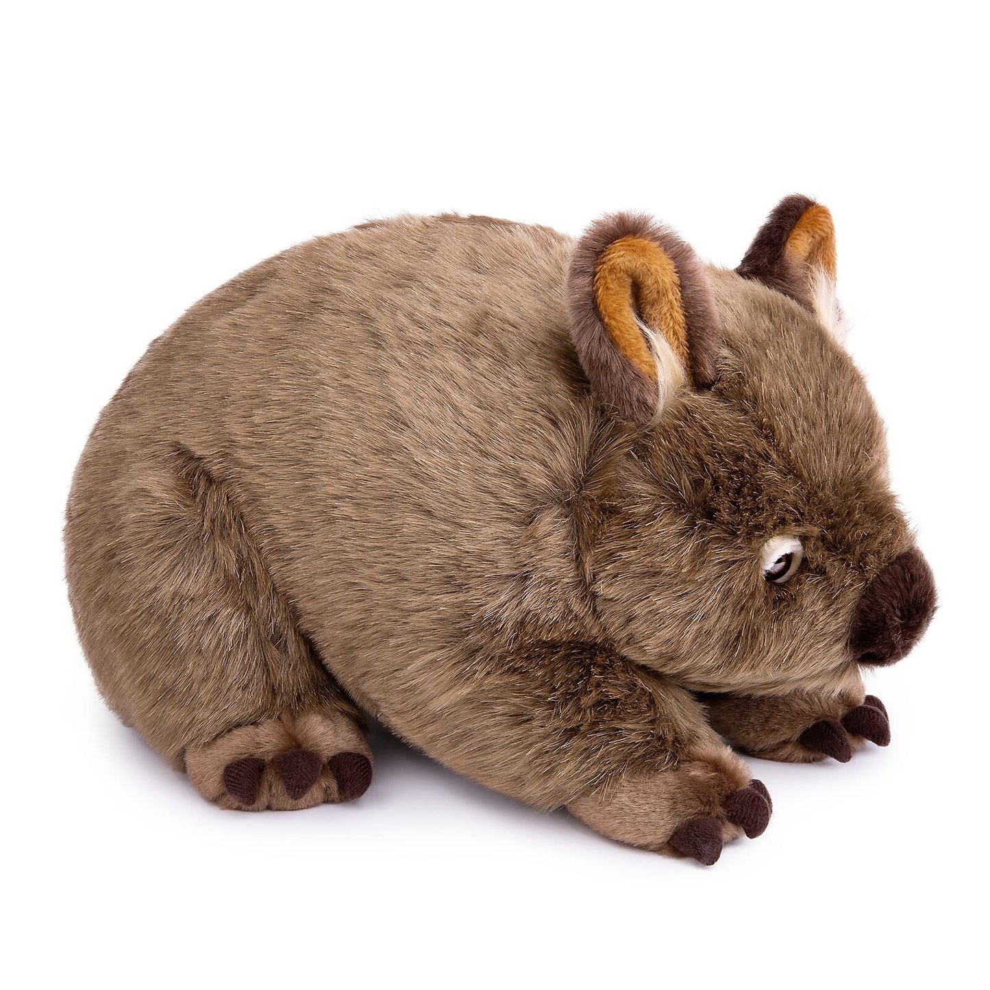 FRANKIEZHOU Lifelike Wombat Stuffed Animal-Brown 12" Realistic Wombat Plush,Simulation Soft Wombat Plush,Girl Toys,Gifts for Kids