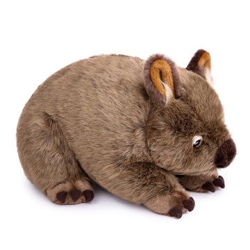 FRANKIEZHOU Lifelike Wombat Stuffed Animal-Brown 12" Realistic Wombat Plush,Simulation Soft Wombat Plush,Girl Toys,Gifts for Kids