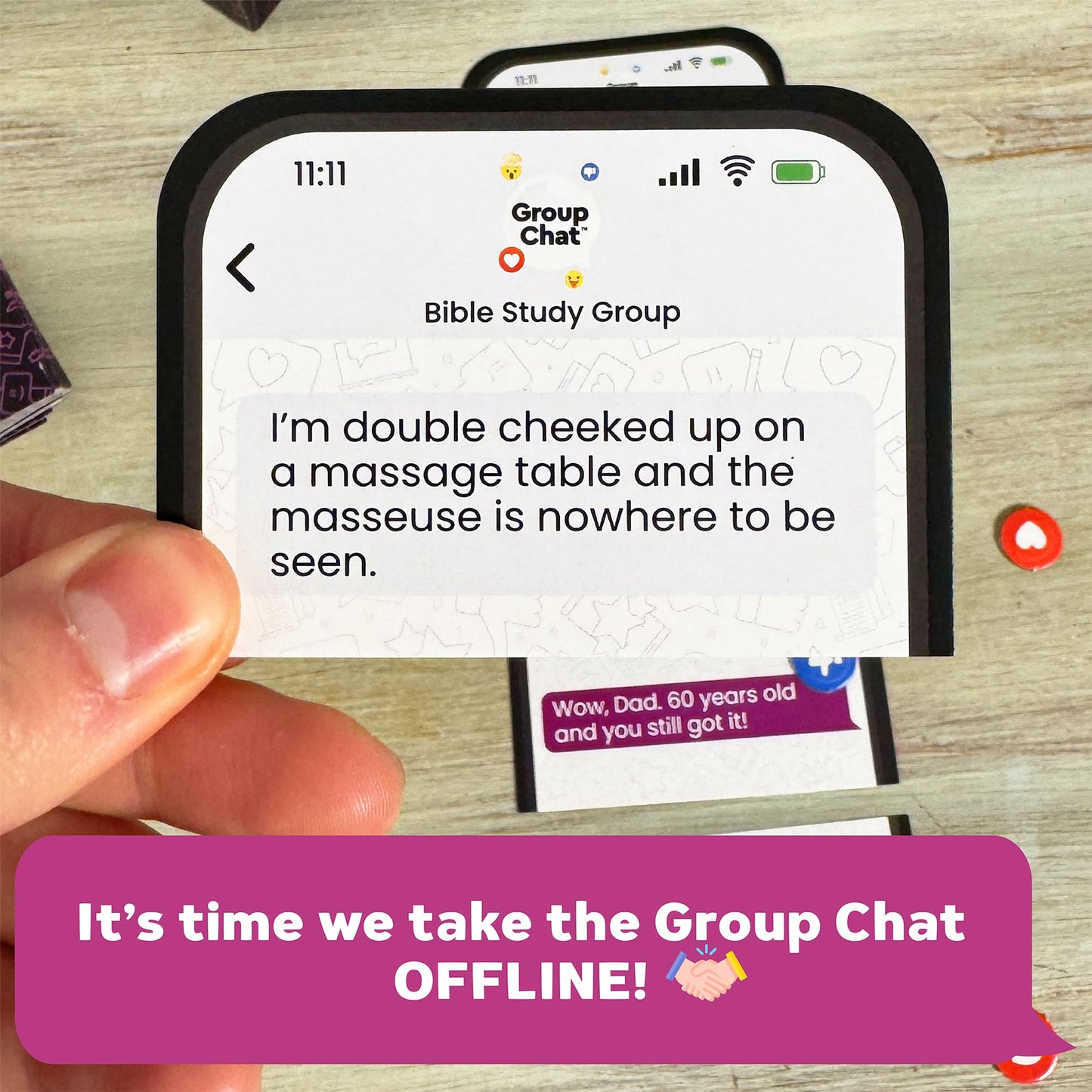 Group Chat Hilarious Text Message Party Game for Adults, Build Group Text Threads with 400 Cards & Voting Tokens, Fun Party Game for Adult Game