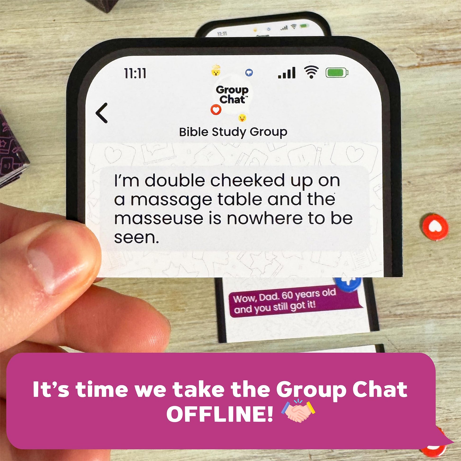 Group Chat Hilarious Text Message Party Game for Adults, Build Group Text Threads with 400 Cards & Voting Tokens, Fun Party Game for Adult Game