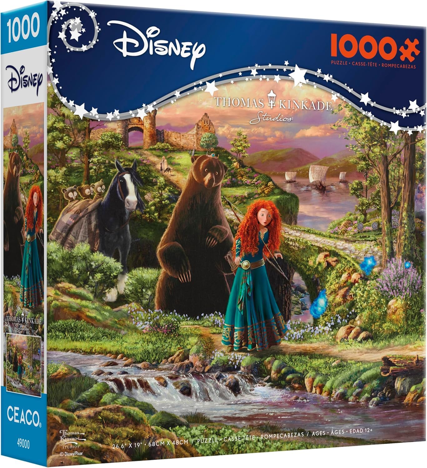 Ceaco - Thomas Kinkade Disney - Brave - 1000 Piece Jigsaw Puzzle for Adults