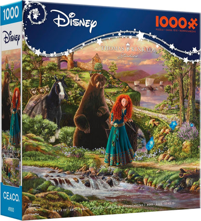 Ceaco - Thomas Kinkade Disney - Brave - 1000 Piece Jigsaw Puzzle for Adults