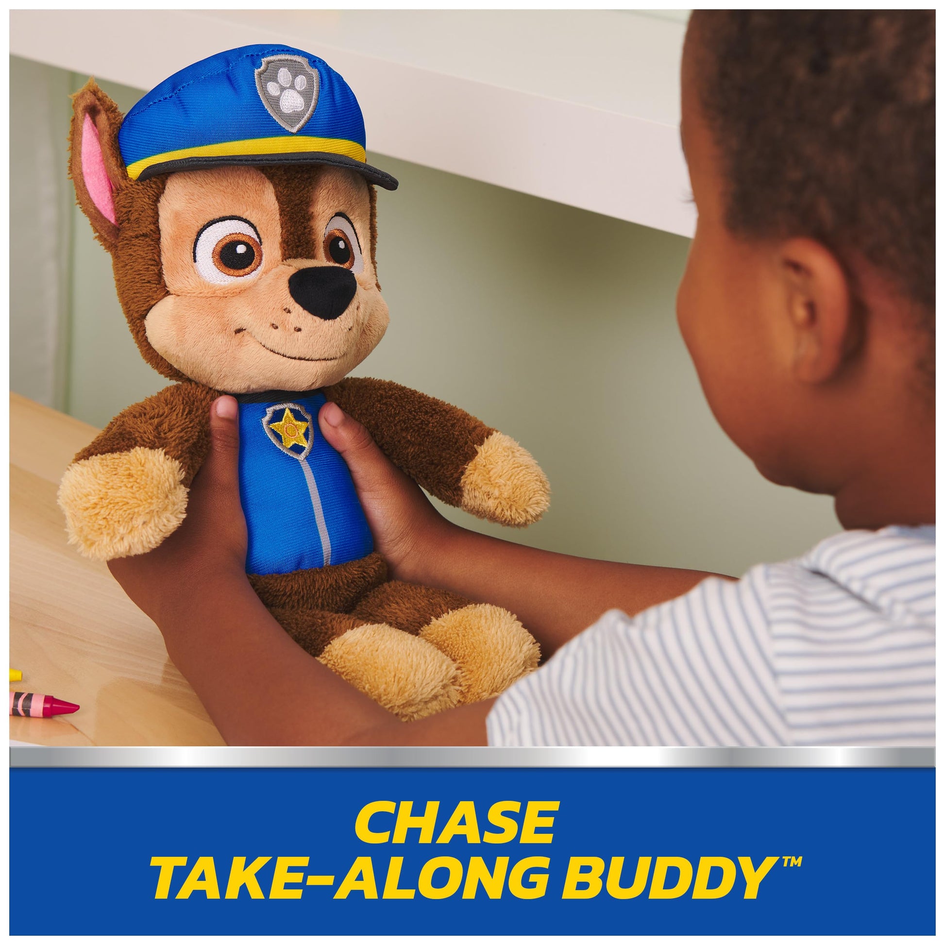 GUND PAW Patrol Chase Take Along Buddy 13-Inch Plush Toy for Ages 1+