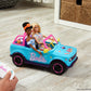 Hot Wheels Barbie RC SUV & Stickers, Can Hold & Store 2 Barbie Dolls & Accessories, Kid-Applied Stickers for Customization