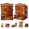 DIY Miniature House Kit, DIY Book Nook with LED Light | 3D Puzzles for Adults and Teens, Tiny House Building Kits for Bookshelf Decor, Relaxing Gift