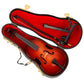 Dselvgvu Wooden Miniature Double Bass with Stand,Bow and Case Mini Contrabass Replica Mini Musical Instrument Collectible Miniature Dollhouse Model