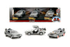 Jada Back to The Future 1:32 Time Machine 3-Pack Die-Cast Cars, Toys for Kids and Adults