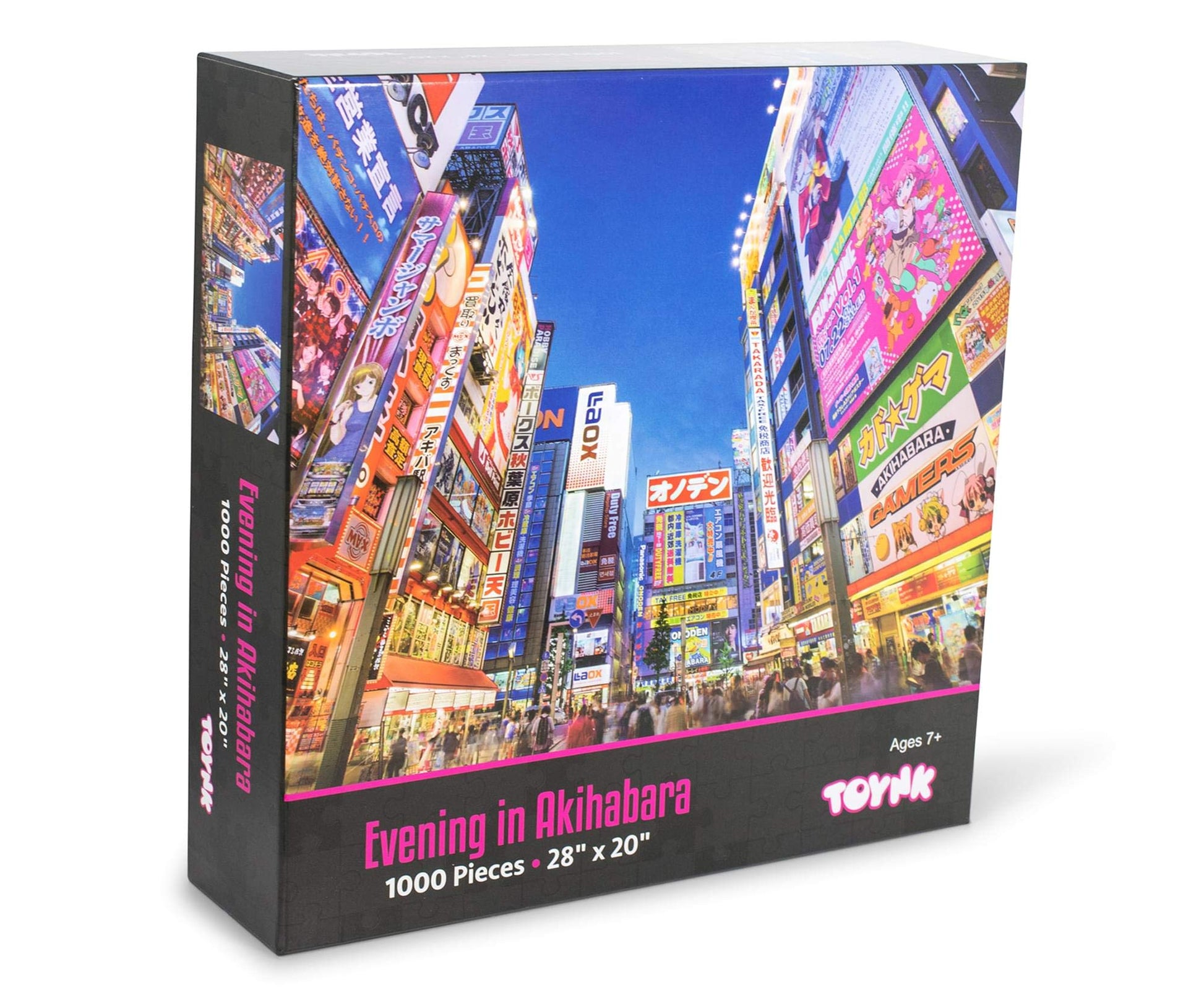 Evening in Akihabara, Japan Puzzle for Adults and Kids | Difficult 1000 Piece Jigsaw Puzzle Toy | Fun Quarantine Gift | Interactive Brain Teaser