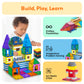 PicassoTiles Magnetic Building Blocks Brick Tiles STEM Creative Magnet Tiles Add Ons Set Construction Toy Socket Spikes Accessory Toys Educational