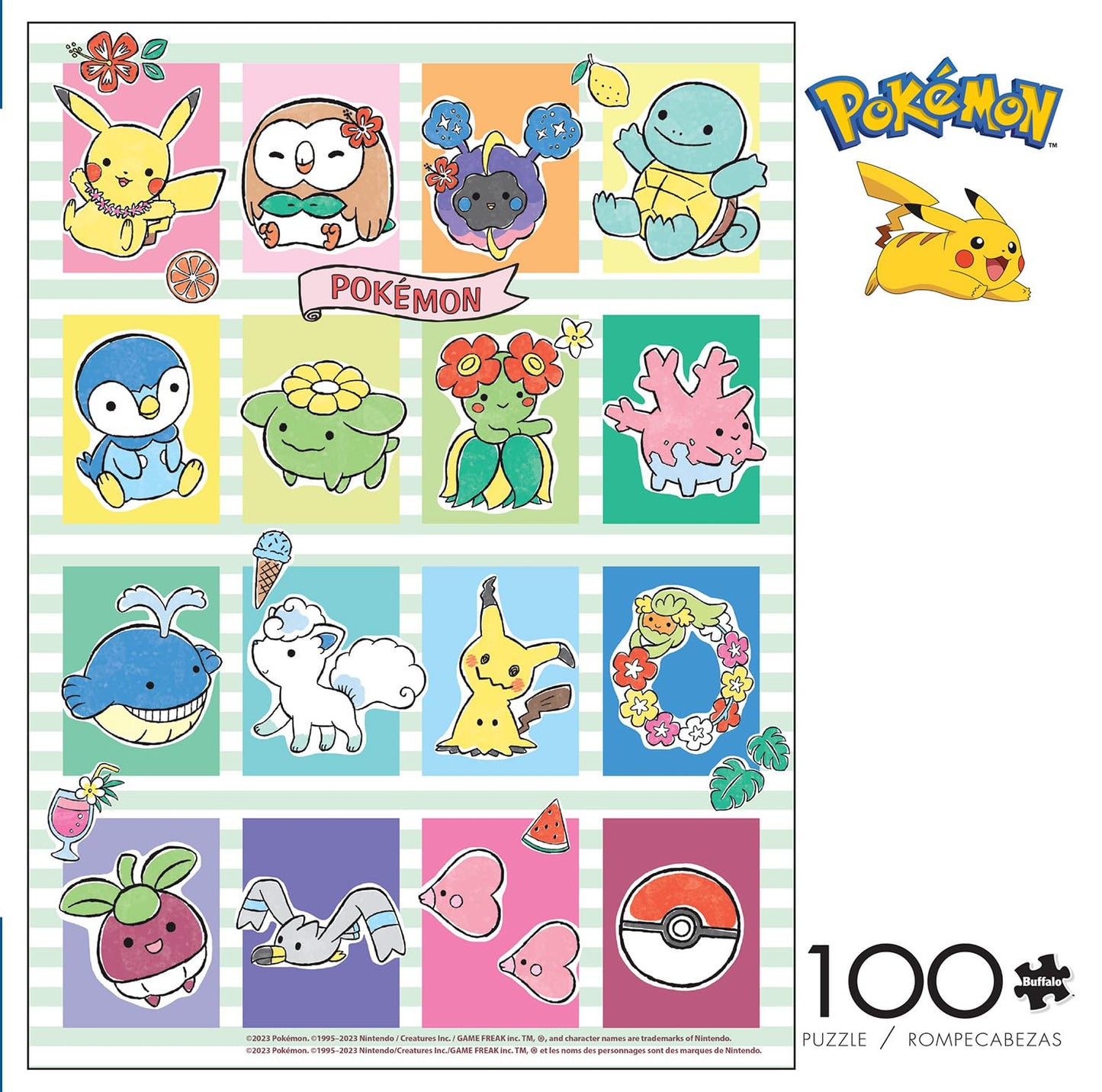 Buffalo Games - Pokémon Cuties - 100 Piece Jigsaw Puzzle for Adults