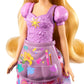Mattel Disney Princess Toys, Rapunzel Fashion Doll with 2 Looks, 9 Accessories, 2 Snap-On Bodices & 2 Skirts, 2-in-1 Stories Inspired by Disney